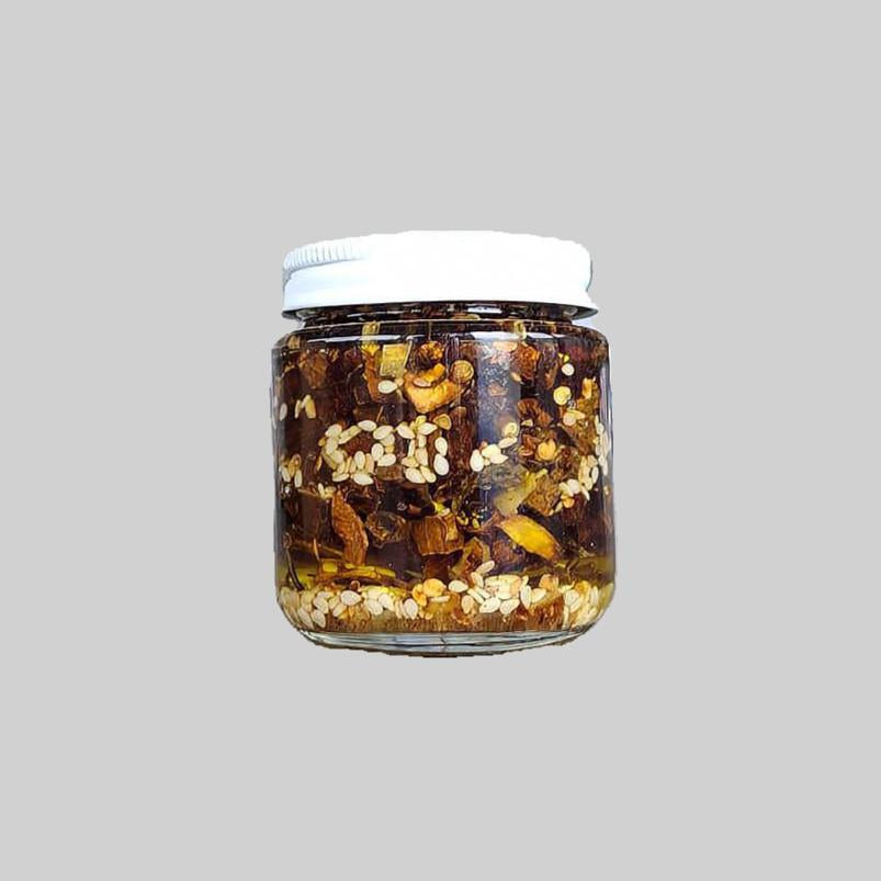 Chicharrón de chile árbol en aceite de oliva