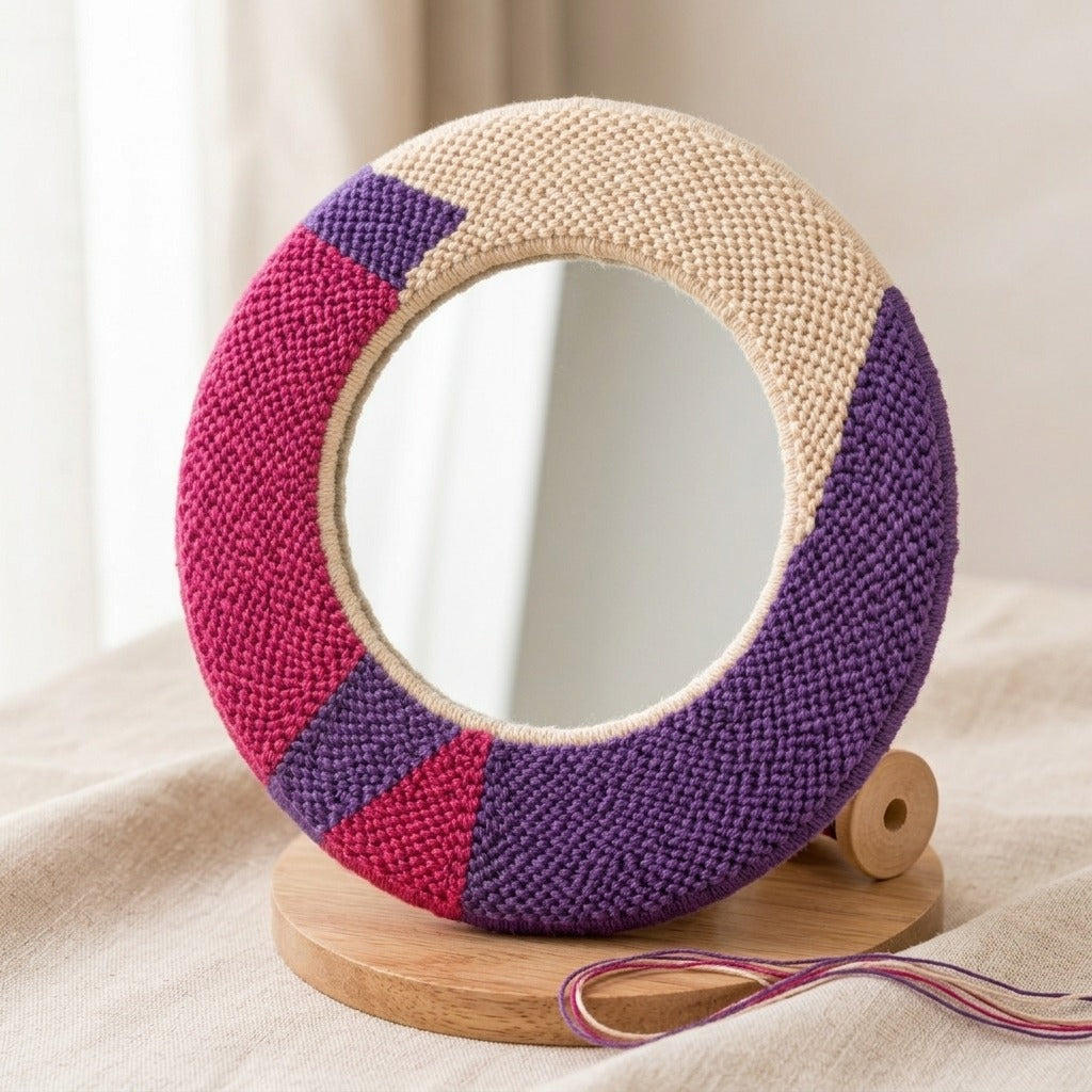 Arte Textil: Crea tu Espejo con Punch Needle