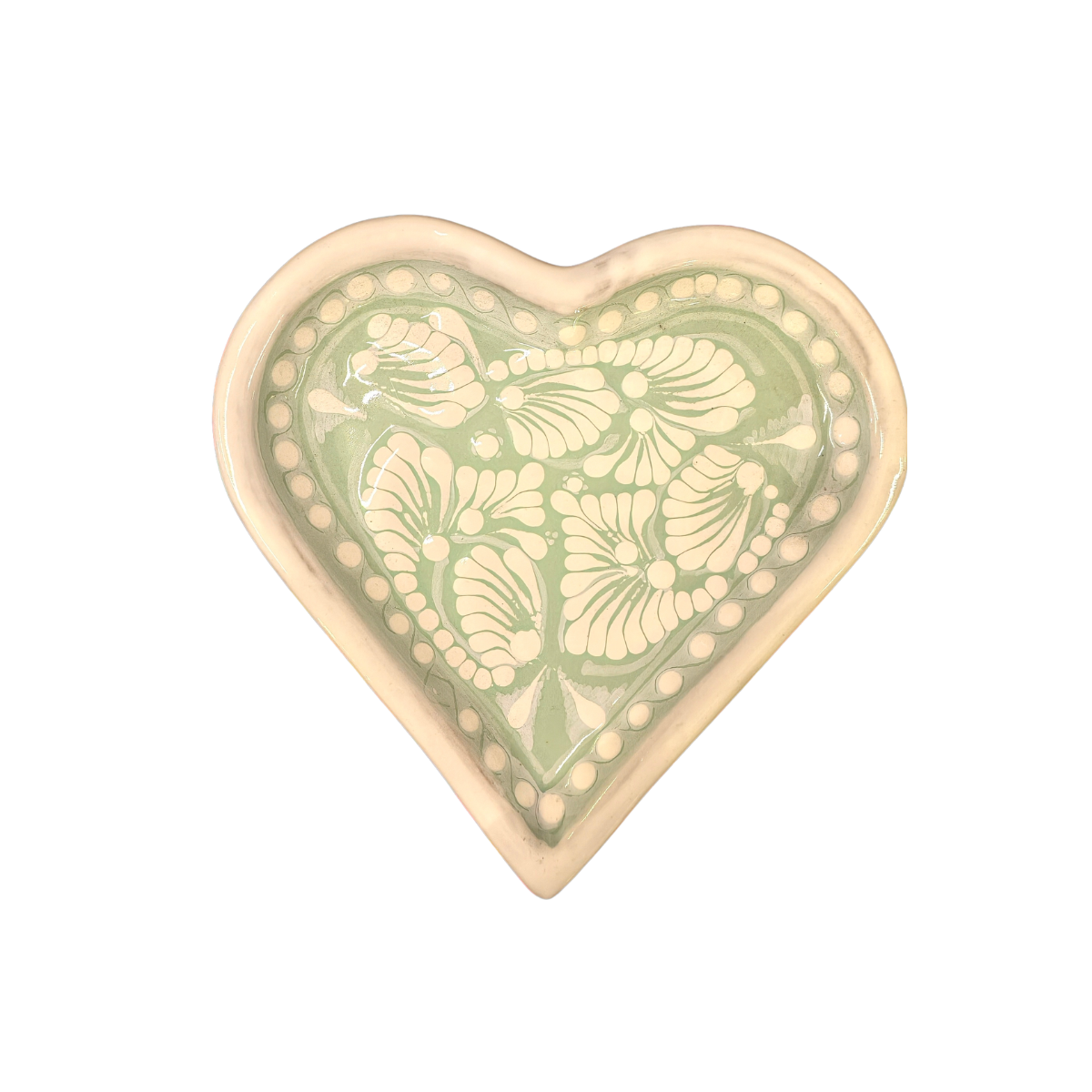 Juego Taza y plato Corazón Talavera