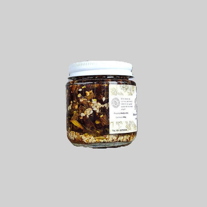 Chicharrón de chile árbol en aceite de oliva
