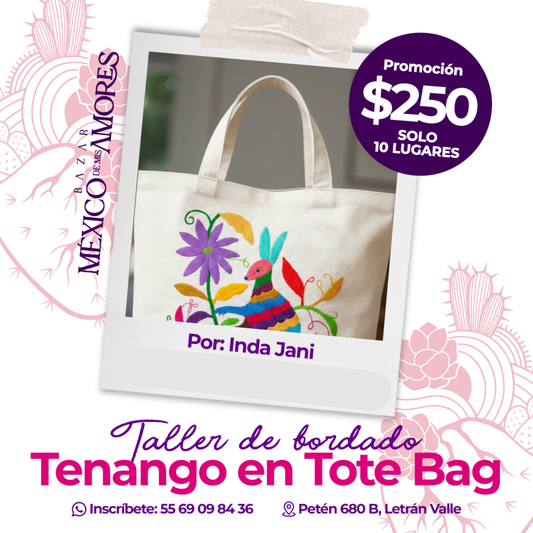 Taller de Bordado Tote Bag Presencial