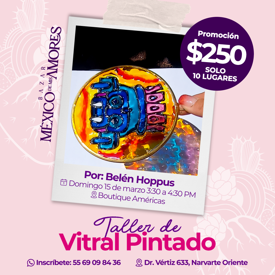 Taller de Vitral pintado
