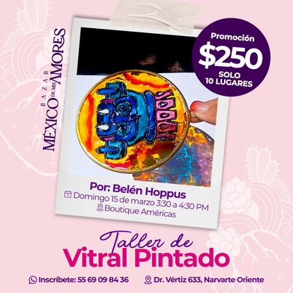 Taller de Vitral pintado