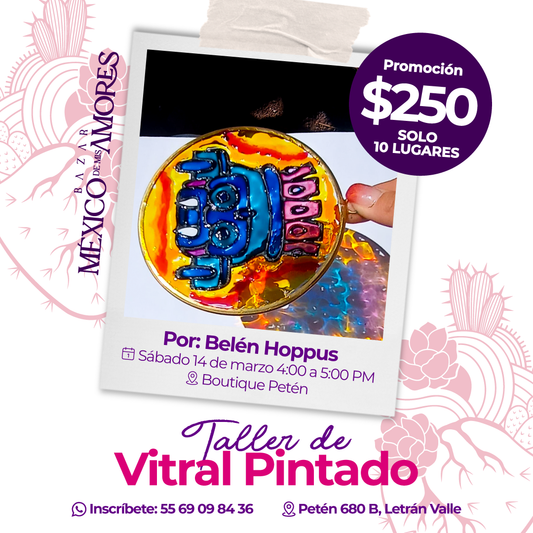 Taller de Vitral pintado